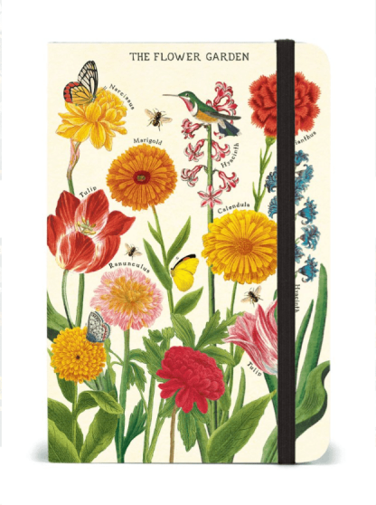 Cavallini Notebook: Small, Flower Garden - 4"x6"