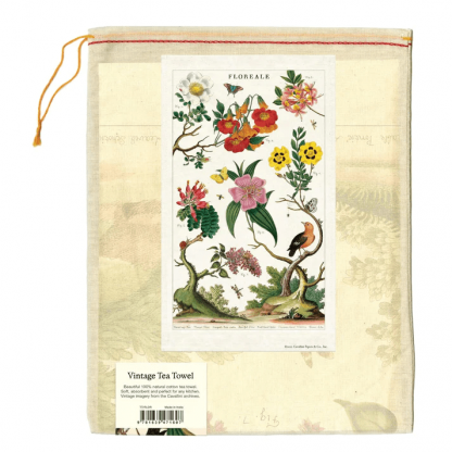 Cavallini Tea Towel: Floreale - Image 3