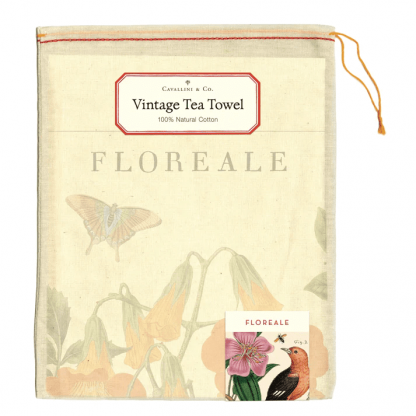 Cavallini Tea Towel: Floreale - Image 2