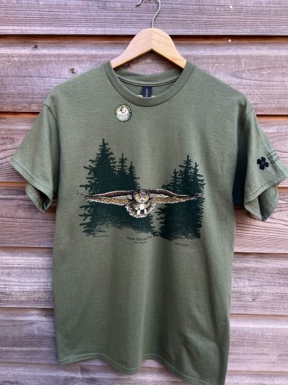 Owl in Flight T-shirt Adult