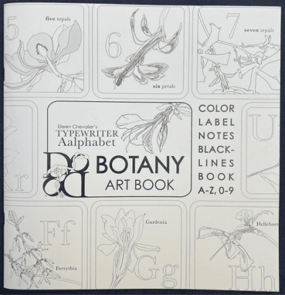 KKP Typewriter Aalphabet Botany Art Book