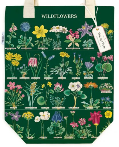 Cavallini Tote: Wildflowers 2