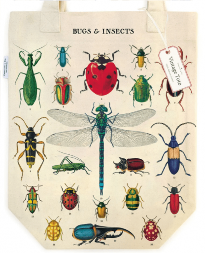 Cavallini Tote: Bugs & Insects